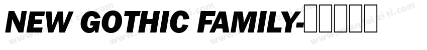 NEW GOTHIC FAMILY字体转换